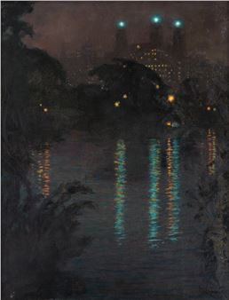 Lights from the Beresford Across the Reservoir. - Maxim Lubovsky