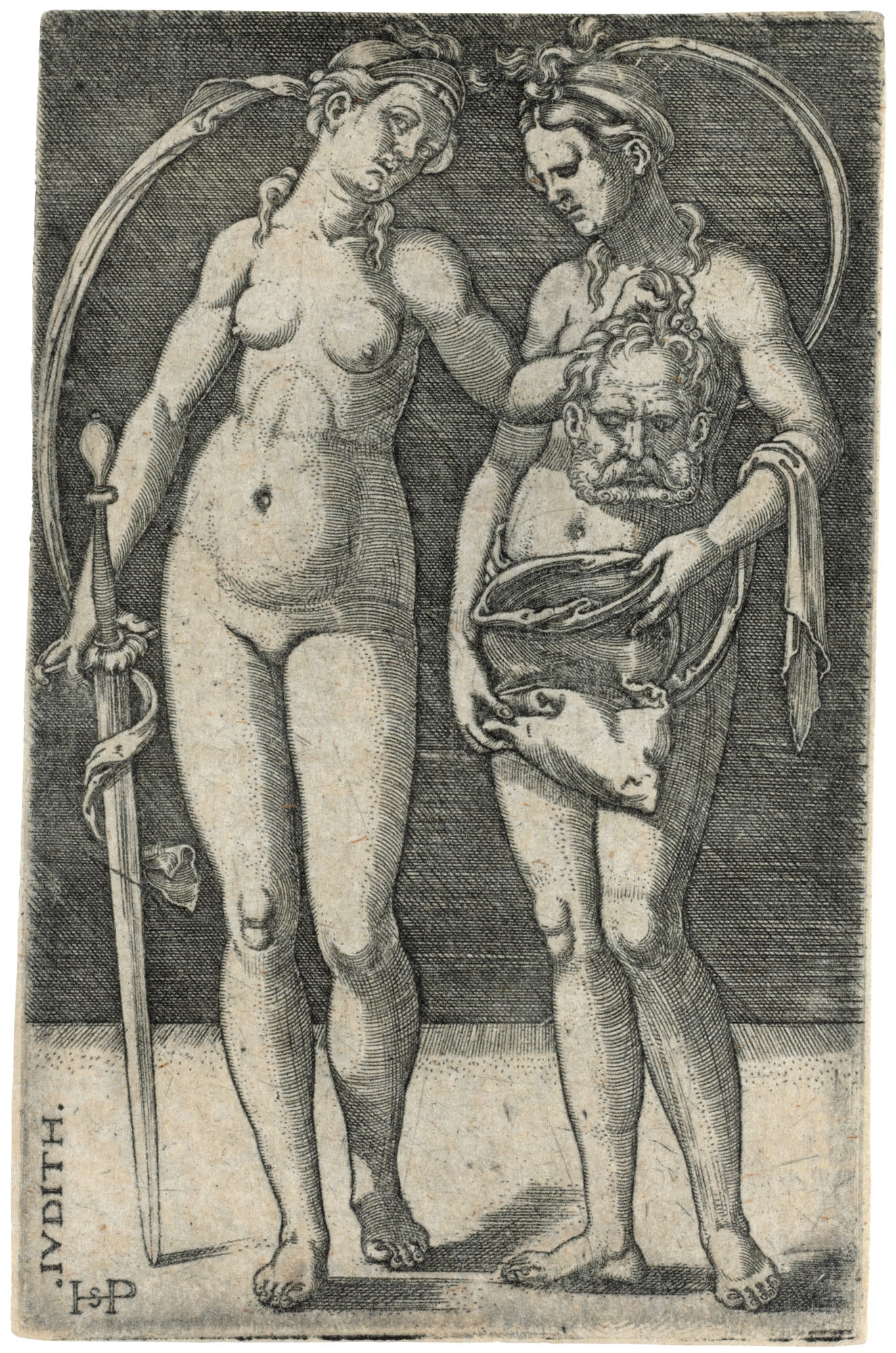 Judith: Two Plates by Hans Sebald Beham, circa 1525, circa 1540