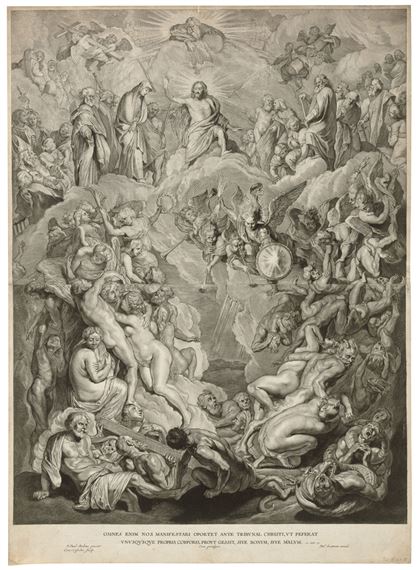 The Last Judgment by Peter Paul Rubens, Cornelis Visscher, circa 1650-1655