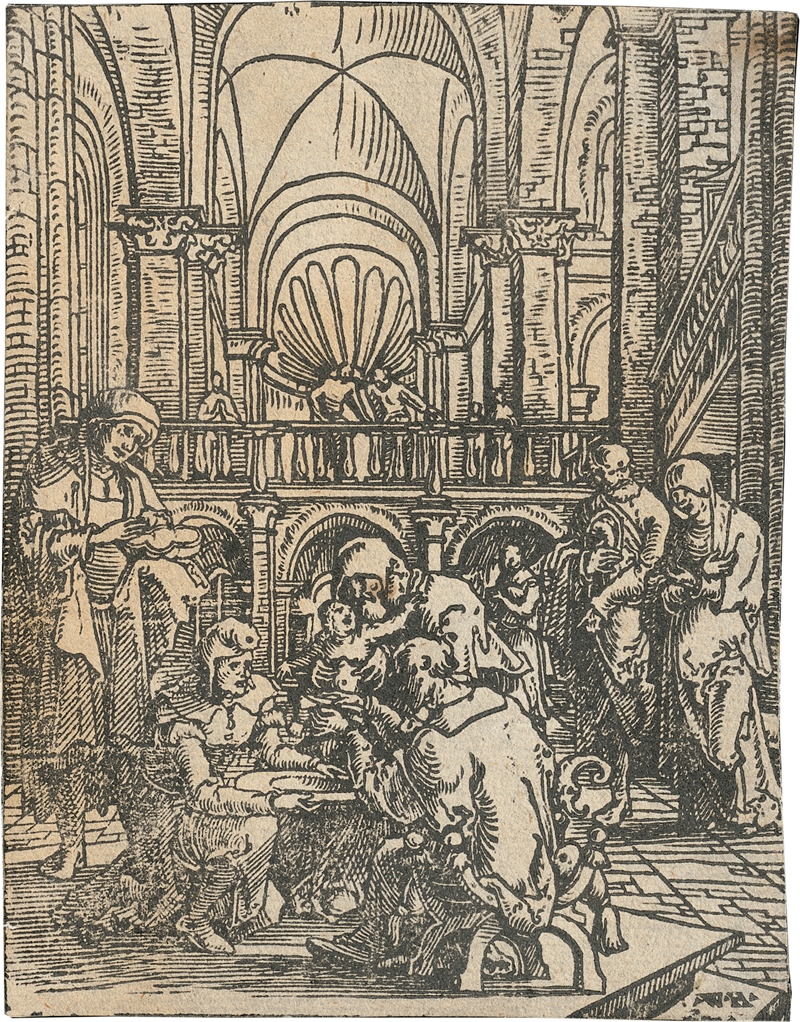 Artwork by Wolf Huber, Die Beschneidung, Made of Woodcut