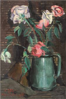 Vase with Roses - Stelian Popescu Ghimpati
