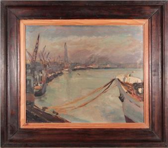 Le port de Bordeaux - Albert Lemasson