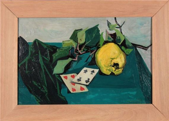 Nature morte au cinq de coeur et au quatre de pique