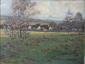 A village view - Georg Emil Baumann