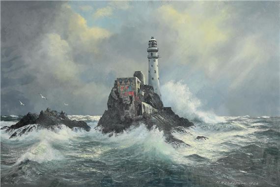 Fastnet Rock by Neville Henderson, 1984