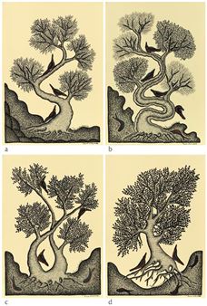 Four Works: Untitled (Gond Art) - Mayank Shyam