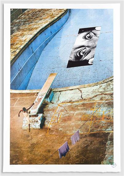 Swimming Pool, Intercontinental Hotel, Verticale, Monrovia, Liberia by JR, 2008