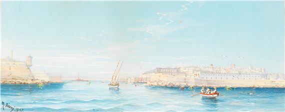 Grand Harbour, Valletta by Maria Gianni, 1897