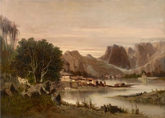 Deshayes Eugene Paysage De Fantaisie Inspire De L Algerie Et De La Chine Mutualart