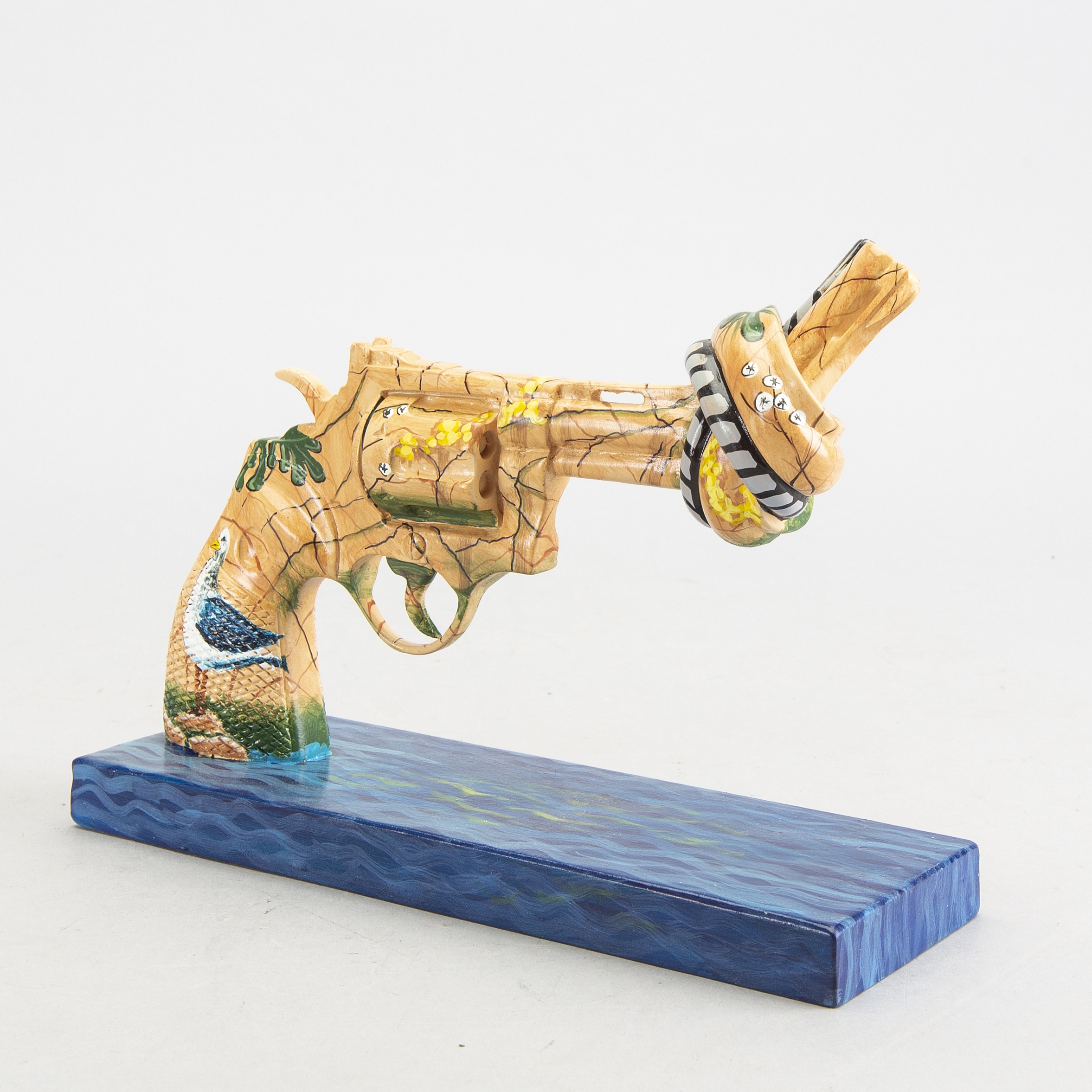 Artwork by Carl Fredrik Reuterswärd, Gun and Rocks for Peace