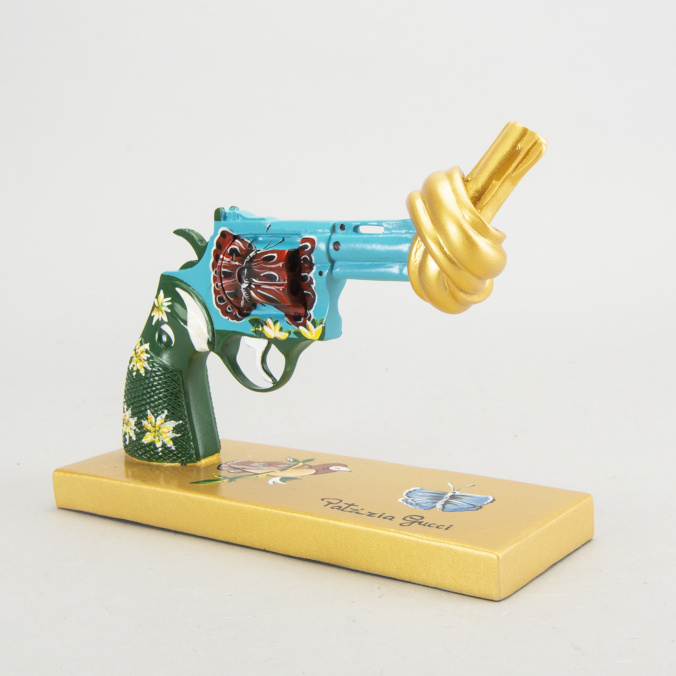 Artwork by Carl Fredrik Reuterswärd, P. Gucci for Peace