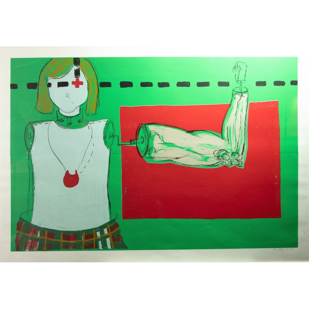 Artwork by Joyce Graafhuis, ‘BɲԾԲ’, Made of Screenprint on paper