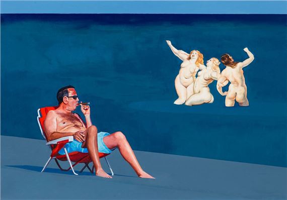 "Girls and a cigar" by Julita Malinowska , 2019