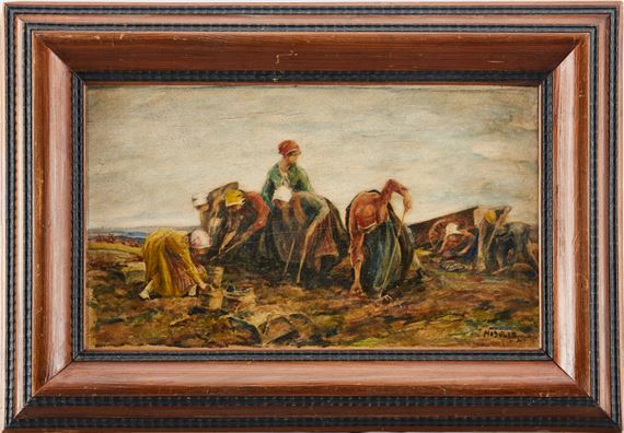 Arbete på fältet by Helmer MasOlle, 1925