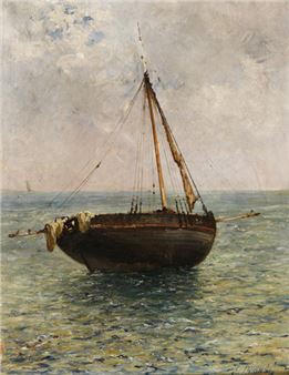 Bateau échoué - Louis Alphonse Ernest Bouche