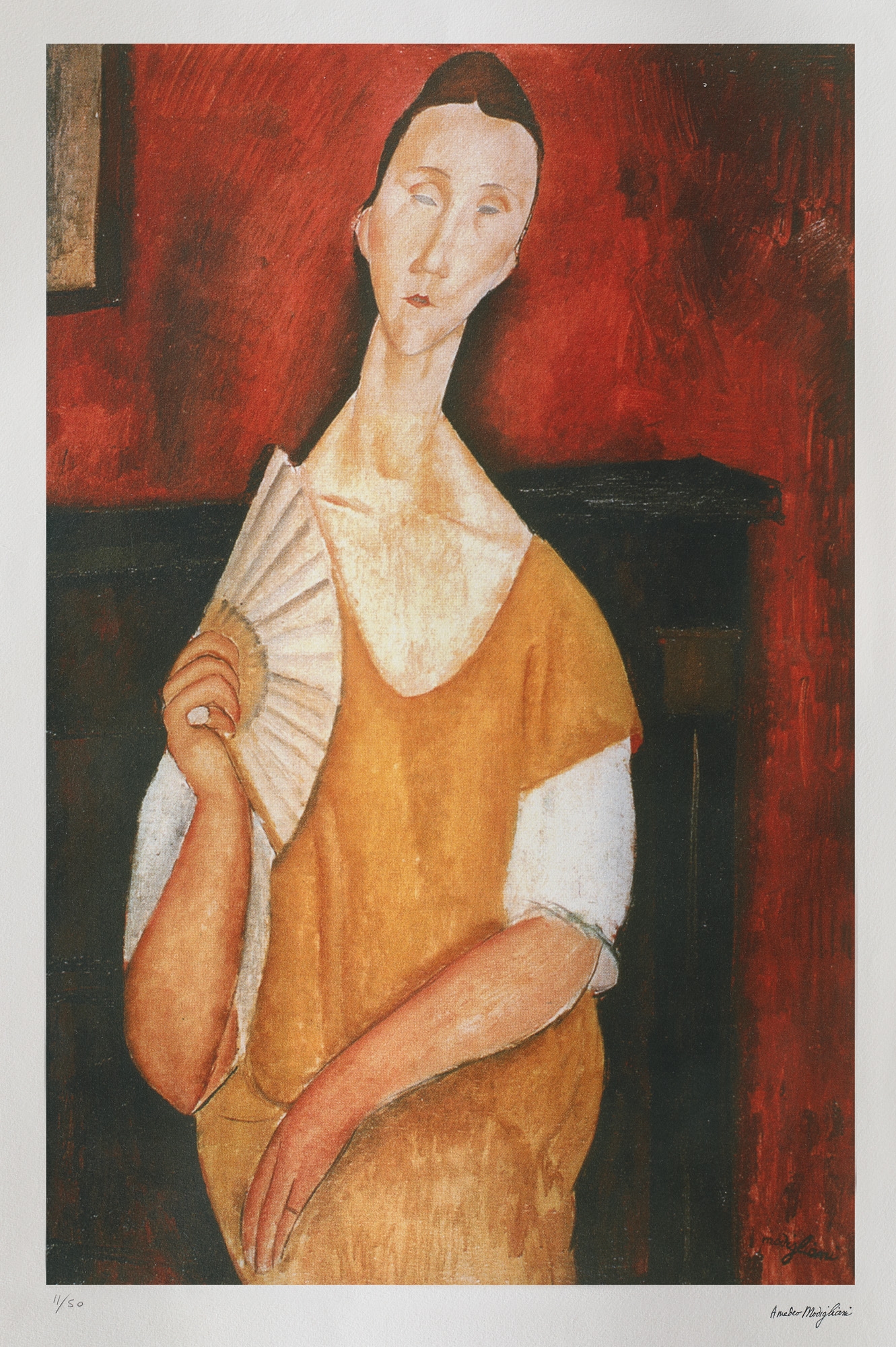 Ritratto Di Lunia Czechowska - Amedeo Modigliani Hand-painted Oil Ritratto Di Lunia Czechowska - Amedeo Modigliani Hand-painted Oil