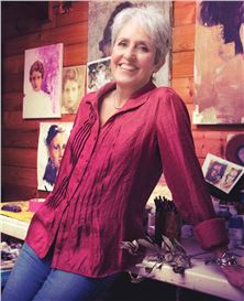 Joan Baez's Portraits Celebrate Anthony Fauci, Kamala Harris and Other 'Mischief Makers'