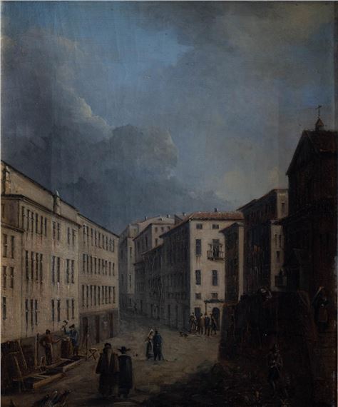 STADSBILD by Pehr Gustaf Von Heideken, 1851