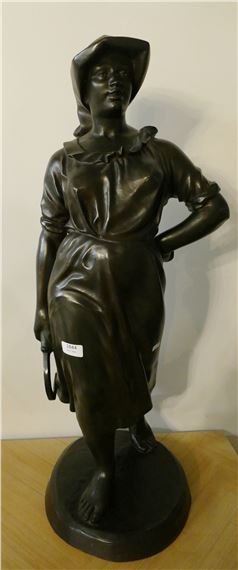 Jeune fille à la faucille - Charles Desouches