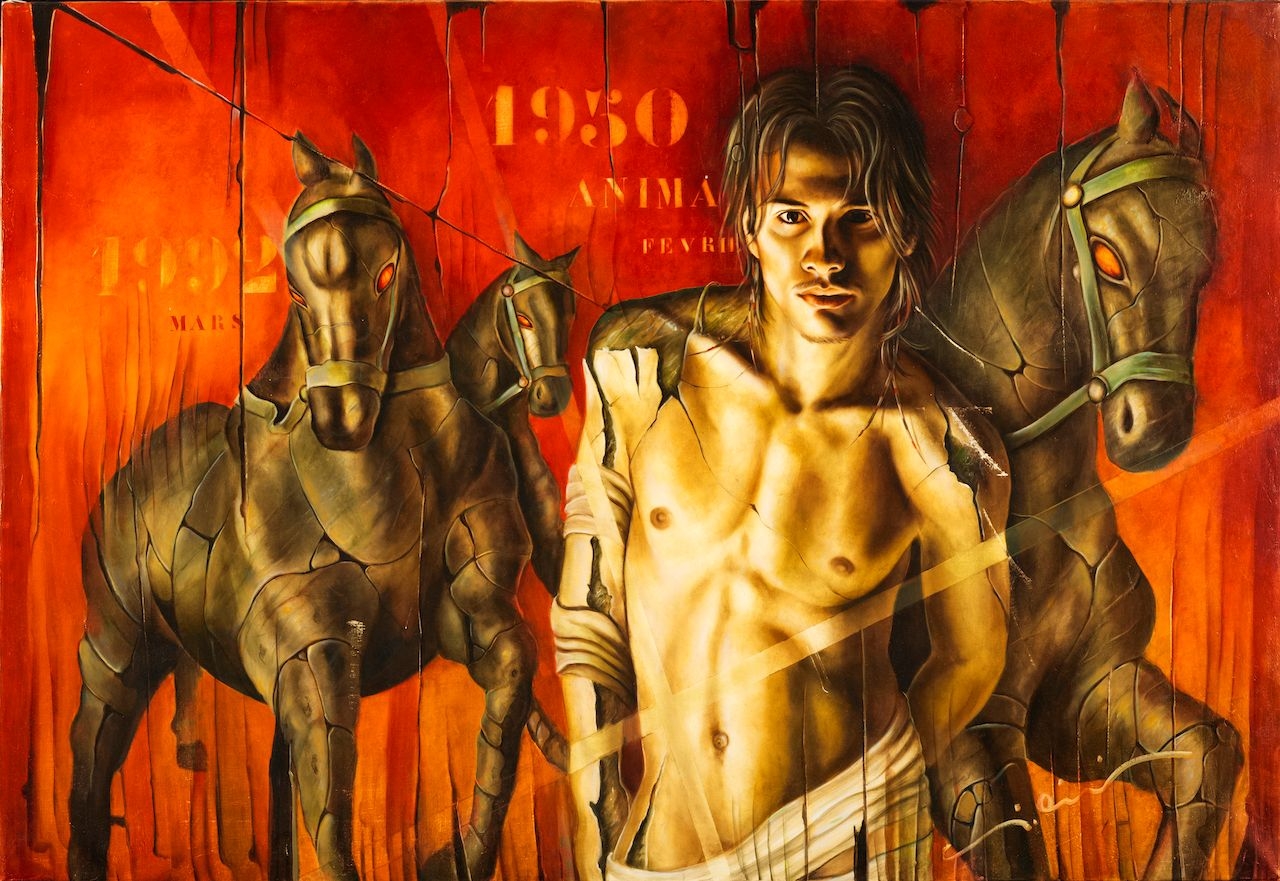 Artwork by Michel Giliberti, Hicham, Made of Oil on canvas