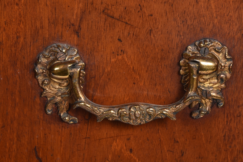 Artwork by Henry Hill Of Marlborough, Very Fine George III Mahogany Bombe Commode attributed to Henry Hill of Marlborough, Made of Mahogany