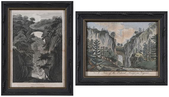 Two Views of Natural Bridge, Virginia - Isaac Weld