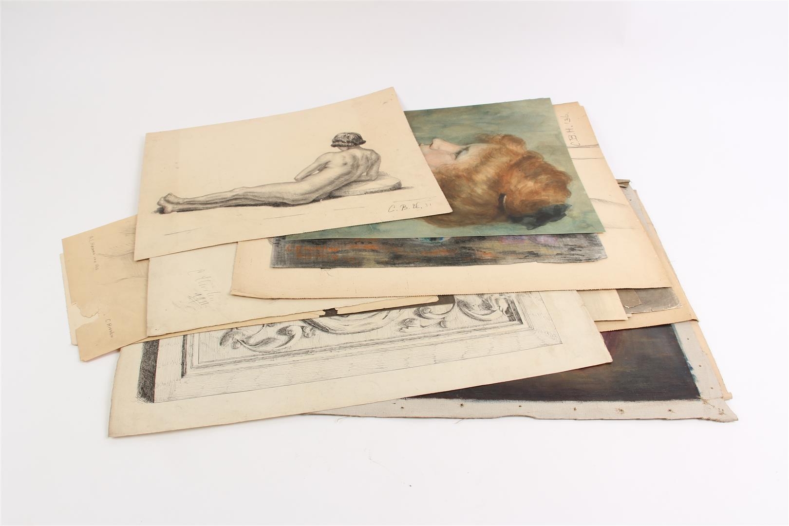 Artwork by Cornelia Baumann-hioolen, Atelier map, Made of drawings and paintings