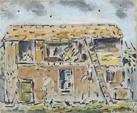 Casa colonica a Brugherio by Filippo de Pisis, 1951