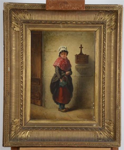 Tronc pour les pauvres by Adolphe Henri Dubasty, 1873