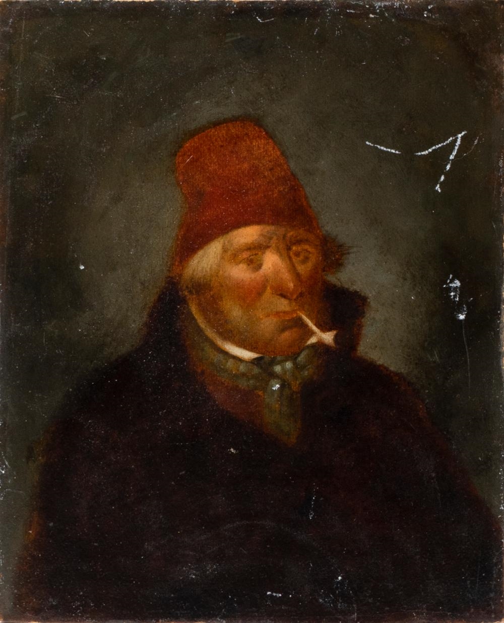 Cornelius Krieghoff | Portrait of a man with a pipe (19th Century ...