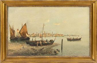Venetian scene - G. Ricardi