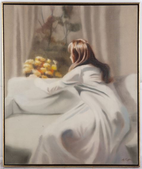 Woman Looking Out of a Window by Hal Singer