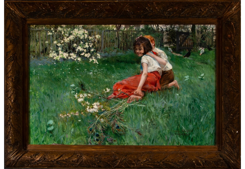 Artwork by Carlos Vazquez Ubeda, First love, Made of Oil on canvas