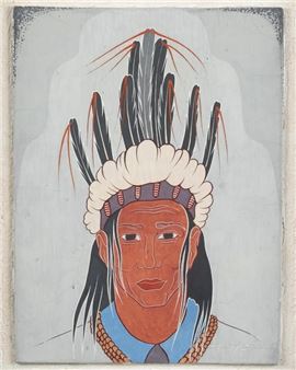 Choctaw buzzard headdress -- mark of a doctor - Terry C. Saul