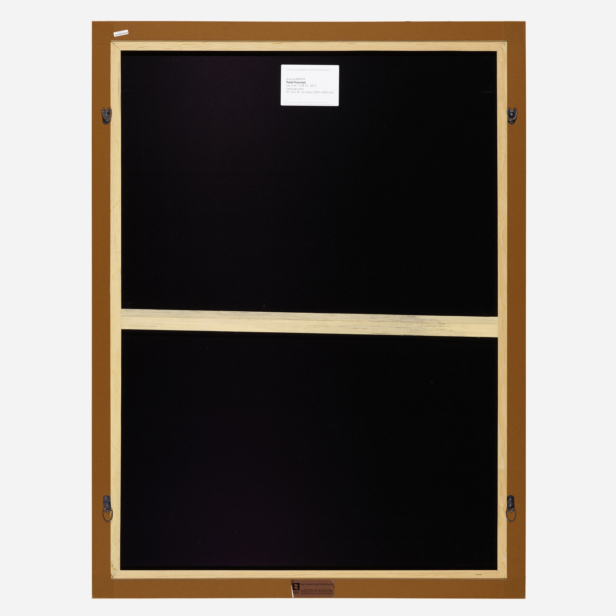 Artwork by Rafaël Rozendaal, Into Time 13 08 25, Made of lenticular print