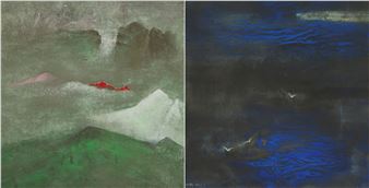 Mountain Scenery/Evening at Shore - Zhang Bei