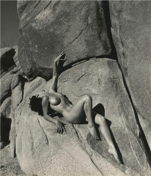 Nu aux rochers, 1954 by Andre de Dienes, 1954