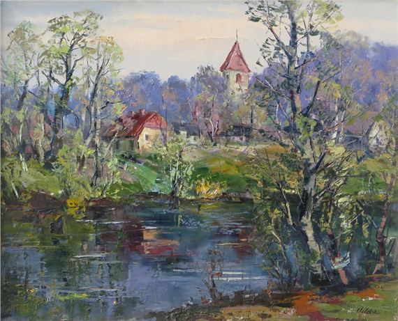 Abava pie Sabiles by Harijs Veldre, 1996