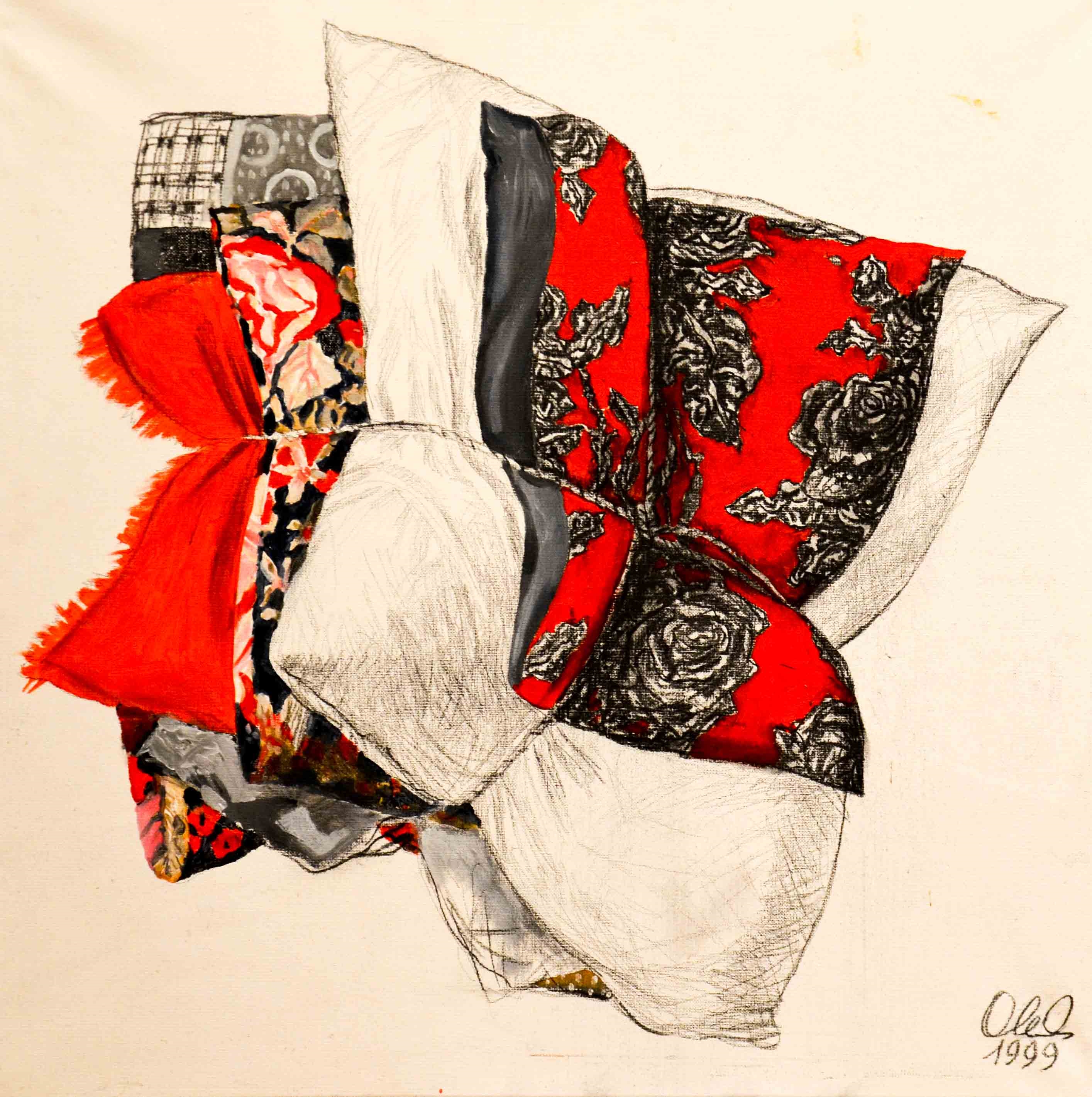 Artwork by Oleg Alexandrovich Vukolov, Composition 170, Made of Oil on canvas