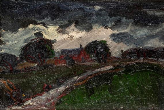 PAYSAGE TOURMENTÉ by Leopold Häfliger, 1977