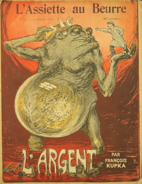Sixteen works: L‘Assiette au Beurre – L‘Argent (16) by František Kupka, 1902