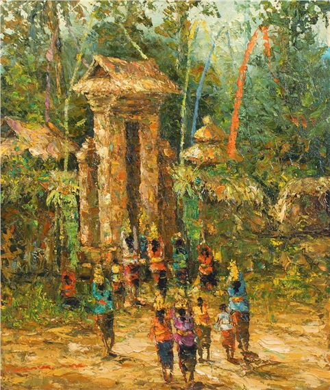 MENUJU PURA (TOWARDS THE TEMPLE) by Mozes Misdy