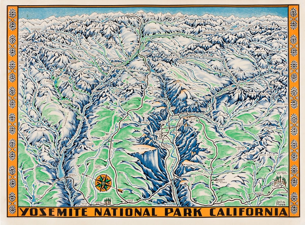 Artwork by Della Taylor Hoss, YOSEMITE NATIONAL PARK CALIFORNIA