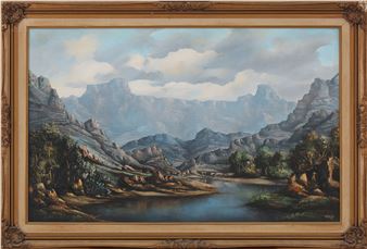 Zicht op de Drakensbergen te Zuid-Afrika - Nico Coertze