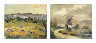 Two works: paisajes - Elide Ricca