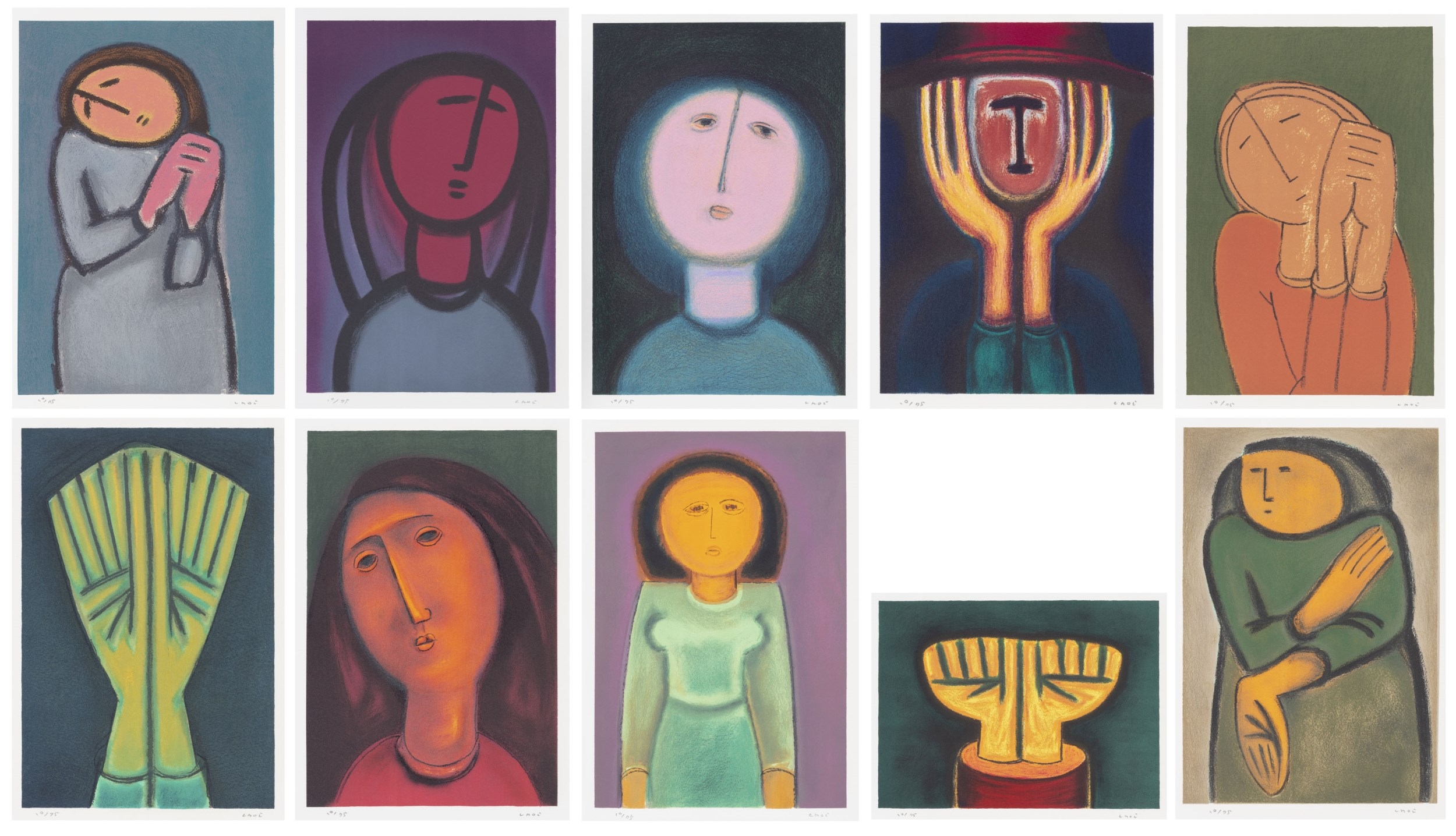 Artwork by Choi Jongtae, Sixteen works: Book of Prints (16), Made of lithograph (10); digital print (6)