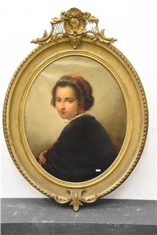 Portrait de jeune fille - A. Dael