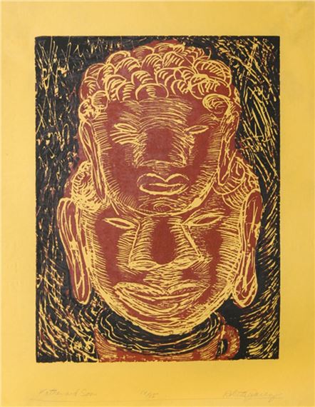 Father and Son (red & black) by Roberto Juarez, 1983