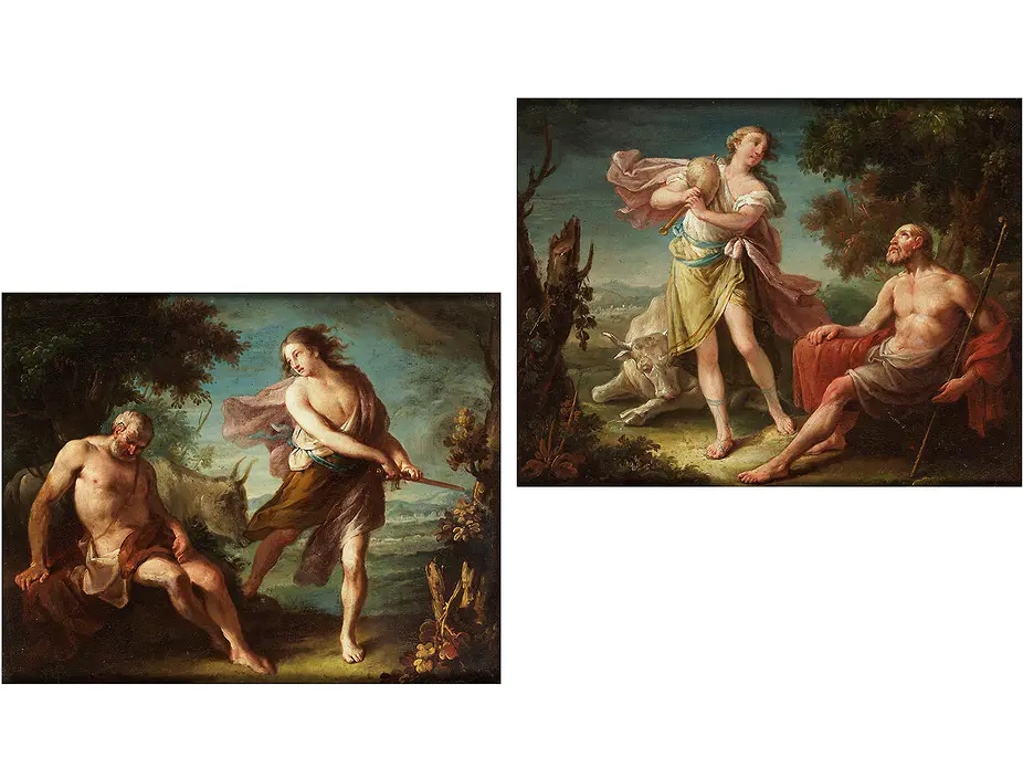 Artwork by Anicet-Charles-Gabriel Lemonnier, HERMES ; ARGOS, Made of Oil on canvas