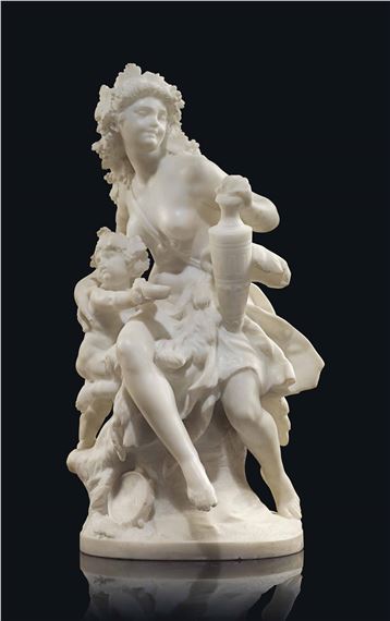 Albert-Ernest Carrier-Belleuse | A FRENCH WHITE MARBLE FIGURAL GROUP OF ...